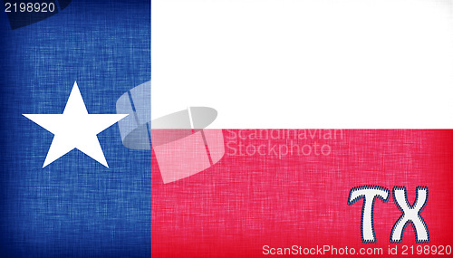 Image of Linen flag of the US state of Texas