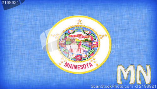 Image of Linen flag of the US state of Minnesota