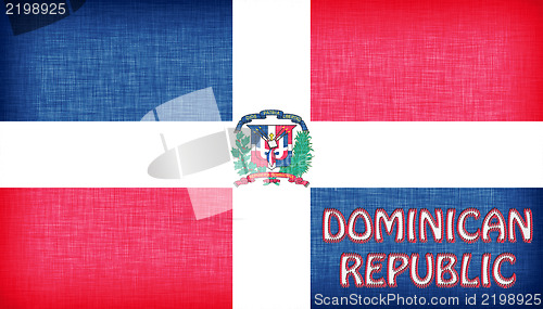 Image of Linen flag of the Dominican Republic