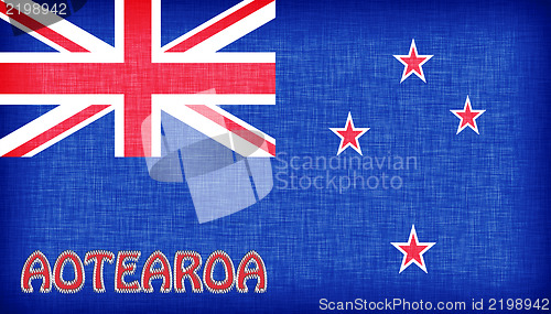 Image of Linen flag of New Zealand