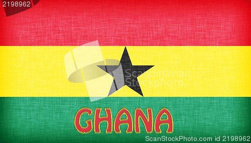 Image of Linen flag of Ghana