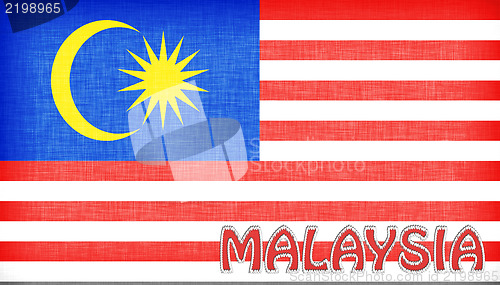 Image of Linen flag of Malaysia