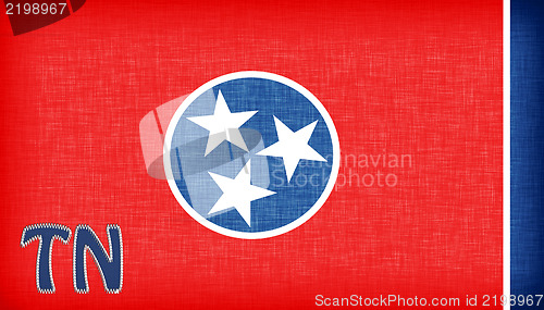 Image of Linen flag of the US state of Tennessee