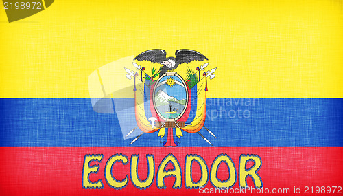 Image of Linen flag of Ecuador