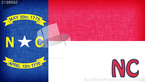 Image of Linen flag of the US state of North Carolina