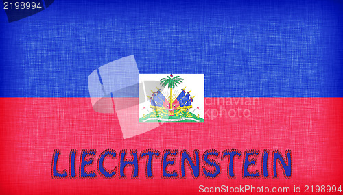 Image of Linen flag of Liechtenstein