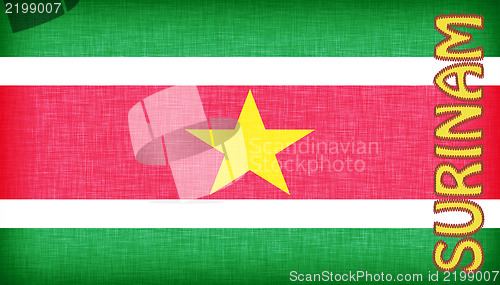 Image of Linen flag of Suriname