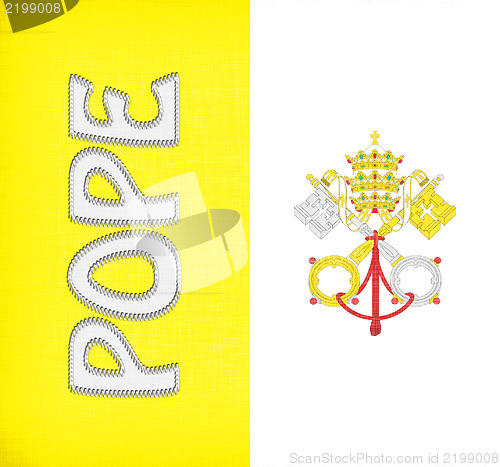 Image of Linen flag of Vatican City