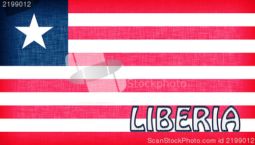 Image of Linen flag of Liberia