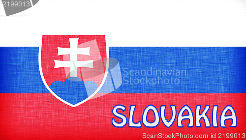 Image of Linen flag of Slovakia