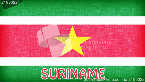 Image of Linen flag of Suriname