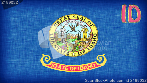 Image of Linen flag of the US state of Idaho