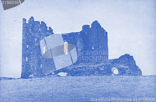 Image of Drawing of a ruin of a castle