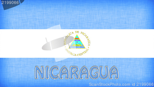 Image of Linen flag of Nicaragua