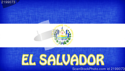 Image of Linen flag of El Salvador