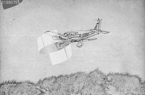Image of Drawing of an airplane
