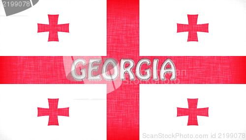 Image of Linen flag of Georgia