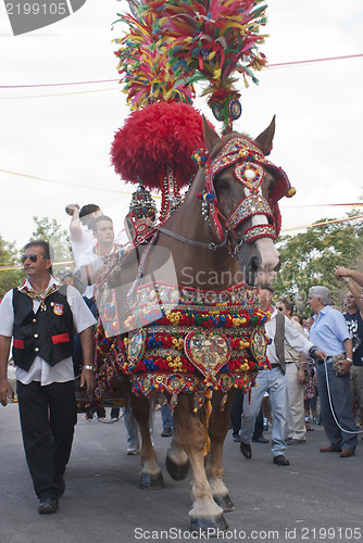 Image of traditional sicilian horse-cart