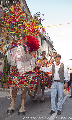 Image of traditional sicilian horse-cart