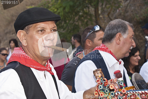 Image of Sicilian men in traditional dress