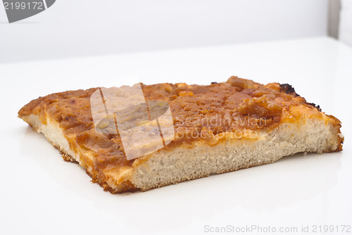 Image of sfincione, traditional sicilian pizza