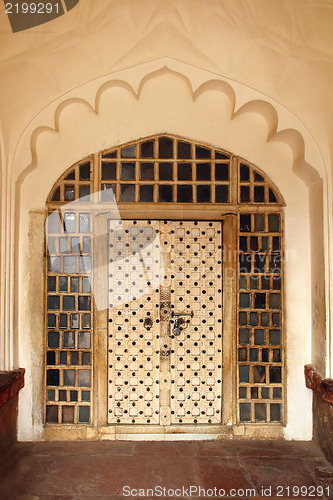 Image of ornamental door in India