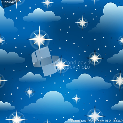Image of Seamless background with stars 3