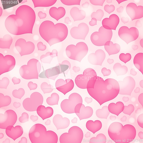 Image of Seamless background with hearts 9