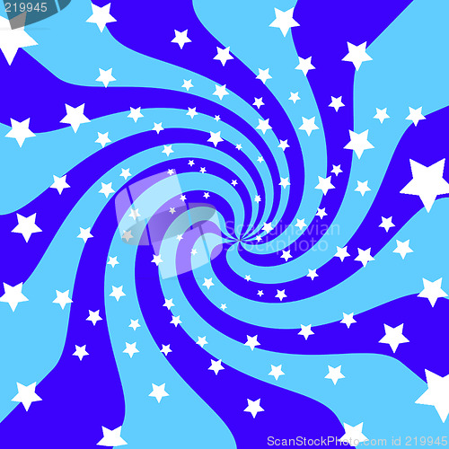 Image of Blue and White background with stars