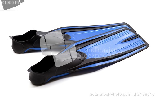 Image of Blue swim fins