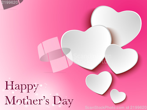 Image of Happy Mother Day Heart Background