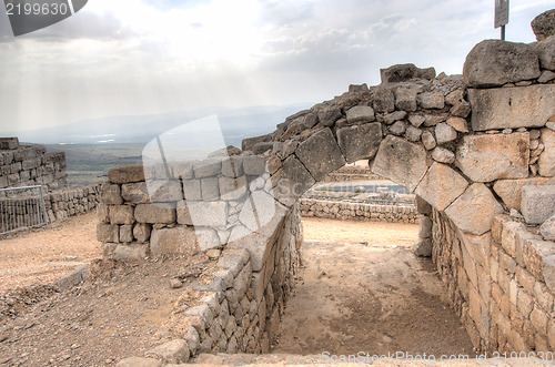 Image of Nimrod castle and Israel landscape
