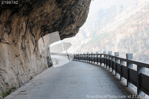 Image of Highway built under a cliff 