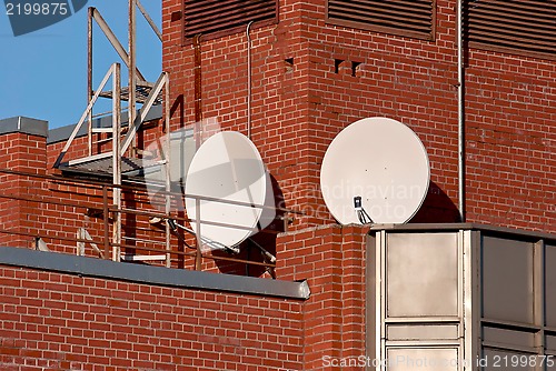 Image of Satellite antennas.