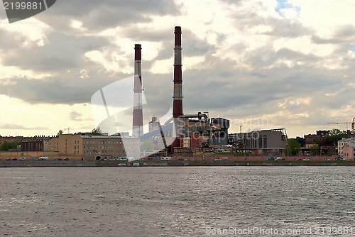 Image of Factory on the bank of the river.