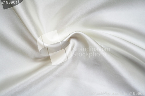 Image of Smooth elegant white silk as background