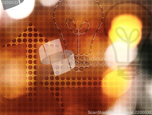 Image of Background - bulb & arrow