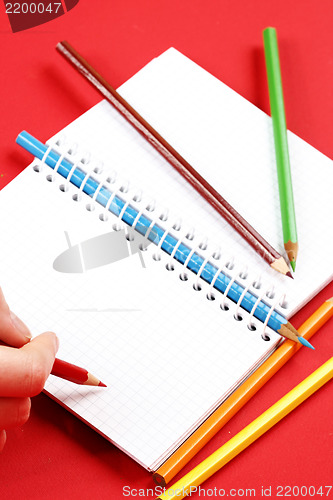 Image of Pencil and agenda