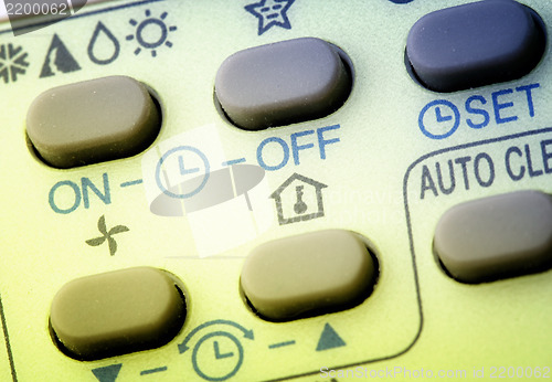 Image of Remote buttons.