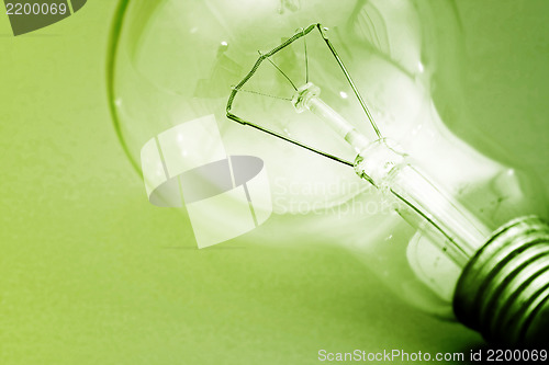 Image of Background with lit lightbulb