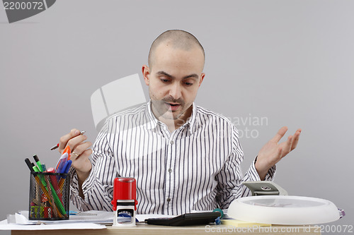 Image of Man at desk