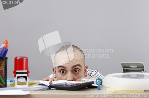 Image of Man at desk