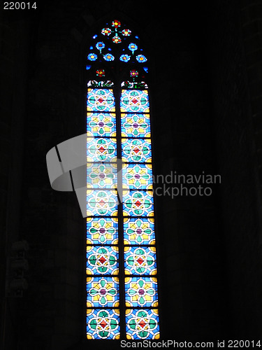 Image of Stained glass church window