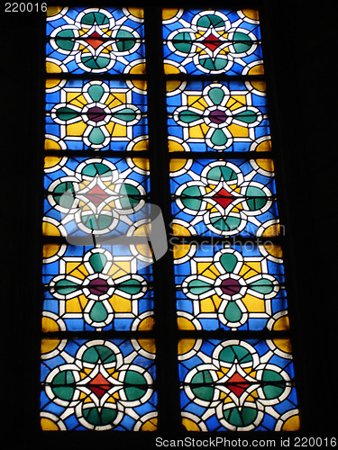 Image of Stained glass church window