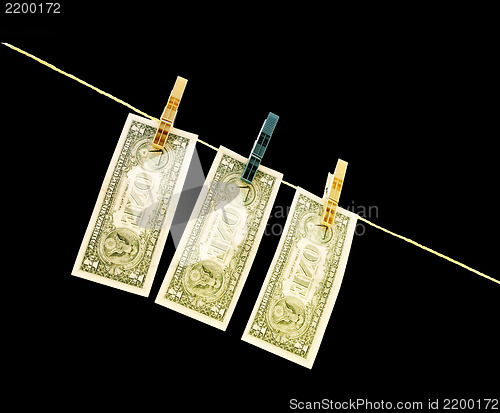 Image of Dollars on the wire