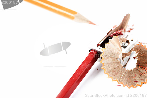 Image of Pencils and sharpener