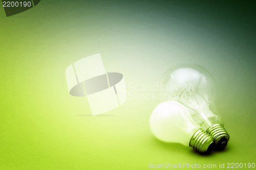 Image of Background with lit lightbulb