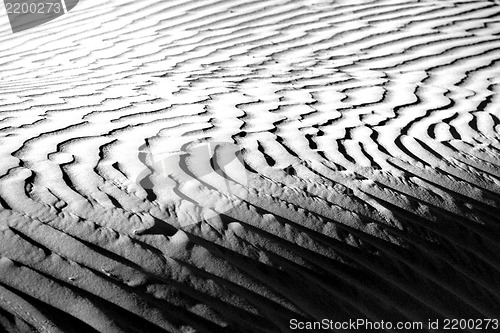 Image of Beautiful Sand Dune Formations in Death Valley California