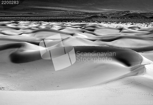 Image of Beautiful Sand Dune Formations in Death Valley California