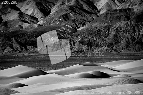 Image of Beautiful Sand Dune Formations in Death Valley California